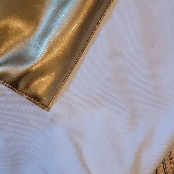 Paco Rabanne canvas white and gold tote bag 🤍 - Picture 3 of 9